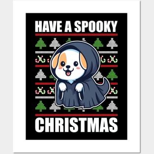 Have A Spooky Christmas Sweaters Dog Posters and Art